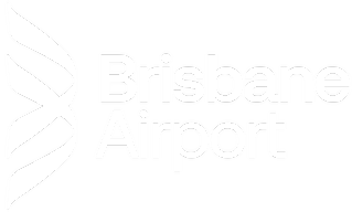 Brisbane Airport logo featuring stylized white wings on the left and Brisbane Airport in bold white text on the right, set against a transparent background—ideal for promoting events like the World Press Photo Exhibition 2025 Brisbane Powerhouse.