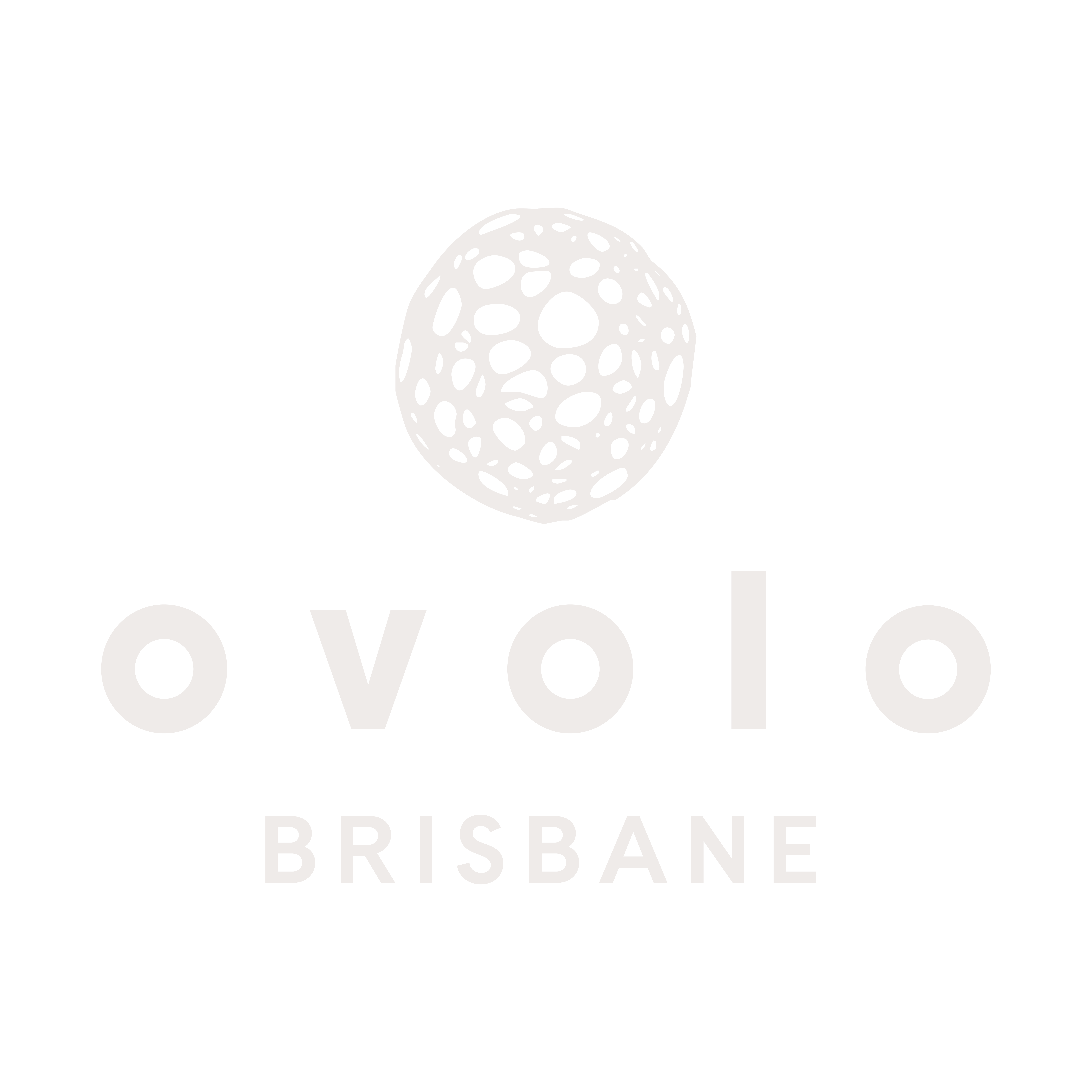 Ovolo Brisbane logo featuring a circular abstract icon above the word ovolo and the text BRISBANE below, for those planning to visit Brisbane Powerhouse.